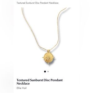 Gold Ellie Vail Starbust pendant necklace